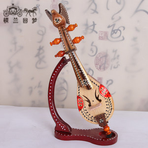 匠心傳韻 維吾爾族胡西塔爾手工樂(lè)器模型擺件